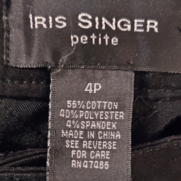 Iris Singer Black skinny jeans size 4p - Picture 2 of 4